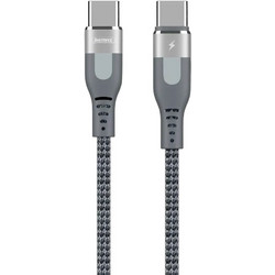 Remax RC-151cc Braided USB-C to USB-C 1m Silver