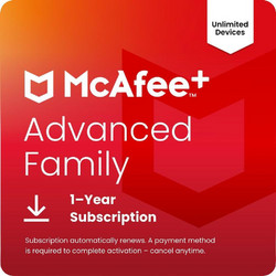 McAfee Advanced Family Security για 6 Συσκευές και 1 Έτος Χρήσης (Ηλεκτρονική Άδεια)