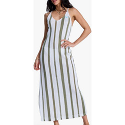 Roxy Nalu Sunset Maxi Καλοκαιρινό Καθημερινό Φόρεμα Πλεκτό Λευκό ERJX603502