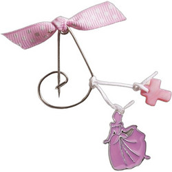 Parisis Μαρτυρικά Βάπτισης Παραμάνες Μωβ 50τμχ NM5-387/P