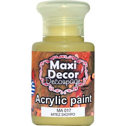 Maxi Decor 017 Dark Beige Ακρυλικό Χρώμα Ζωγραφικής 60ml