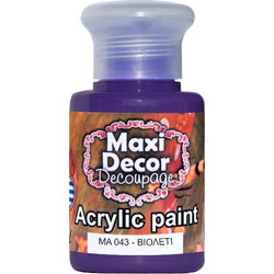 Maxi Decor 043 Violet Ακρυλικό Χρώμα Ζωγραφικής 60ml