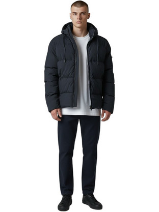 Danger Ανδρικό Μπουφάν Χειμωνιάτικο Puffer Navy Μπλε DNGR.0007