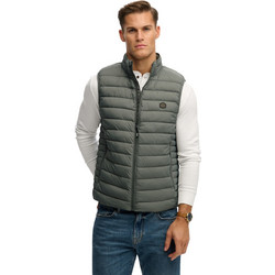 Superdry Αμάνικο Ανδρικό Μπουφάν Puffer Χακί M5012341A-WN1