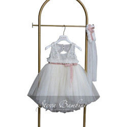 Stova Bambini Βαπτιστικό Φόρεμα 2τμχ SS26G1