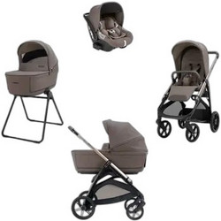 Inglesina Aptica Quattro 2026 Καρότσι Μωρού 3 σε 1 Essence Mokka Palladio Black