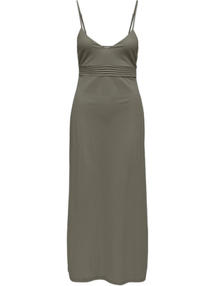 Only Midi Καλοκαιρινό Βραδινό Φόρεμα Χακί 15366886