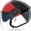 Nolan N20-2 Visor Blocco 353 Black Red Blue Κράνος Μηχανής Jet 1200gr