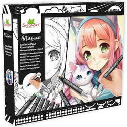 Sycomore Artissimo Manga Kemonomimi Σετ Ζωγραφικής 28τμχ