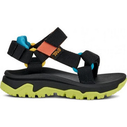 Teva Toddlers Hurricane Παιδικά Πέδιλα Ανατομικά Μαύρα Lime 1177410T-BLKM