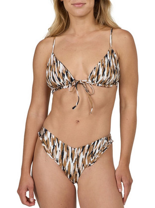 Salty Crew Dreamspot Bikini Set Τριγωνάκι Animal Print Ταμπά Μπεζ 25035031W/30335232W-SNDB