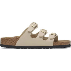 Birkenstock Florida Δερμάτινα Γυναικεία Σανδάλια Ανατομικά Μπεζ 1029265