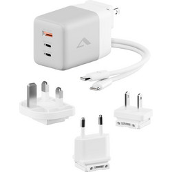 Alogic WCM3X100G Φορτιστής με Καλώδιο USB-C με Θύρα USB-A & 2 Θύρες USB-C 100W Quick Charge 4.0+ & Power Delivery