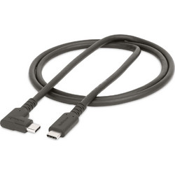 StarTech RUSB31CC1MBR Angle 90° USB-C to USB-C 1m Black