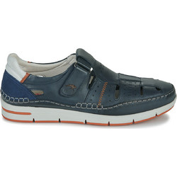 Fluchos Yannic Δερμάτινα Ανδρικά Πέδιλα Κλειστά Navy Μπλε F1444