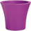 Plastona City 25 Γλάστρα Στρογγυλή Πλαστική Μωβ 25x22cm 10.11.0044
