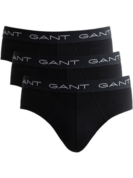 Gant Ανδρικά Σλιπ Βαμβακερά Μαύρα 3Pack 3GU900003-001