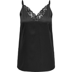 Only Γυναικείο Καλοκαιρινό Lingerie Top Σατέν Μαύρο 15334874