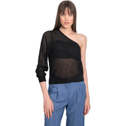 AGGEL Γυναικείο Καλοκαιρινό Top Πλεκτό Μαύρο SS21359K