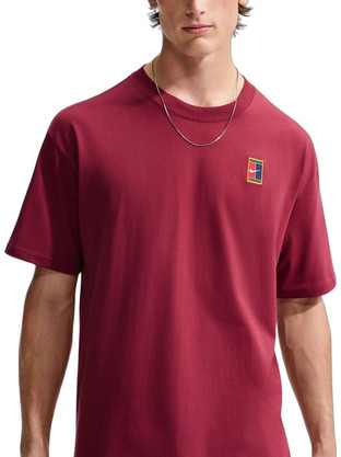 Nike Court Max90 Tennis Top Ανδρικό Αθλητικό T-Shirt Μπορντό HJ3362-677