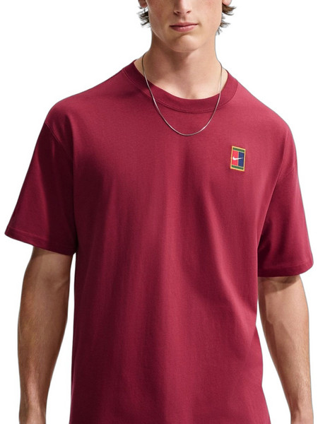Nike Court Max90 Tennis Top Ανδρικό Αθλητικό T-Shirt Μπορντό HJ3362-677
