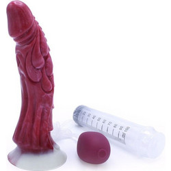 Kiotos Monstar Beast No 63 Dildo με Βεντούζα & Δυνατότητα Εκσπερμάτωσης 22cm Κόκκινο