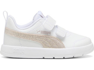 Puma Courtflex Παιδικά Sneakers Μπεζ 408382-01