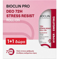 Bioclin Pro Deo Stress Resist Αποσμητικό Roll On 72h 2x50ml