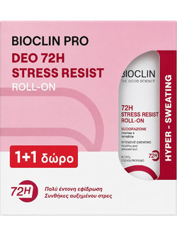 Bioclin Pro Deo Stress Resist Αποσμητικό Roll On 72h 2x50ml