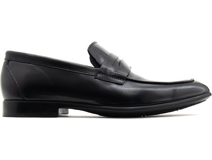 KALOGIROU Ανδρικά Μοκασίνια Loafers Δερμάτινα Μαύρα 4105LEA