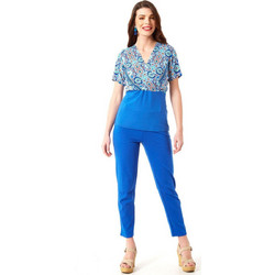Anna Raxevsky Γυναικείο Καλοκαιρινό Κρουαζέ Top Royal Blue B23110
