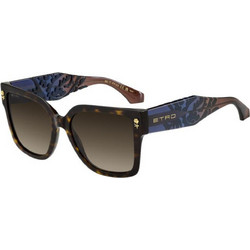 Etro 0127S 086HA Γυναικεία Γυαλιά Ηλίου Τετράγωνα Κοκάλινα Διαφανή με Καφέ Φακό