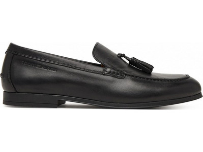Tommy Hilfiger Ανδρικά Μοκασίνια Loafers Δερμάτινα Μαύρα FM0FM05891-BDS