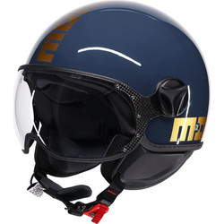 Momo FGTR Classic Blue Gold Κράνος Μηχανής Jet 1200gr