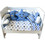 Stewe Home Σετ Κούνιας White/Blue 7τμχ