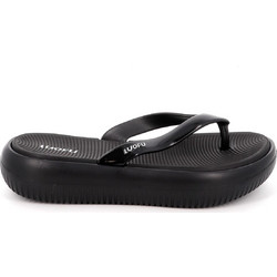 Luofu Γυναικείες Σαγιονάρες Flatforms Ανατομικές Αντιολισθητικές Μαύρες 11827274