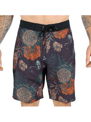 Fasthouse Scene 19" Ανδρικό Μαγιό Βερμούδα Floral Καφέ 138022-00