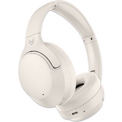 Audeeo Hybrid AOMELOV Ενσύρματα & Ασύρματα Bluetooth Ακουστικά Over Ear με Noise Cancelling Λευκά