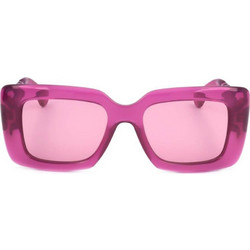 Lanvin LNV642S 654 Γυναικεία Γυαλιά Ηλίου Τετράγωνα Κοκάλινα Ροζ με Ροζ Φακό