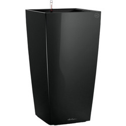 Lechuza Cubico Color 22 Αυτοποτιζόμενη Γλάστρα Εσωτερικού Χώρου Τετράγωνη Πλαστική Μαύρη 22x22x41cm 18469