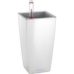Lechuza Mini-Cubi Αυτοποτιζόμενη Γλάστρα Εσωτερικού Χώρου Τετράγωνη Πλαστική Λευκή 9.5x9.5x18.5cm 18120