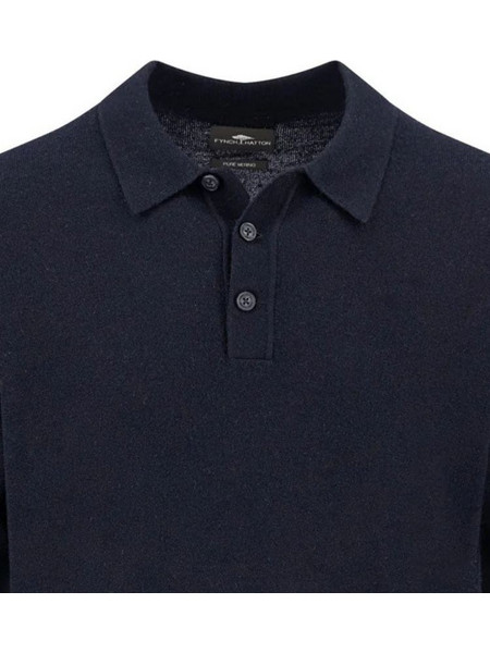 Fynch Hatton Ανδρική Μπλούζα Polo Κοντομάνικη Navy Μπλε 1509717-960