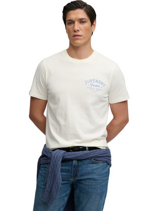 Superdry Ανδρικό Αθλητικό T-Shirt Λευκό M1012353A-71D