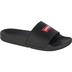 Levi's June Batwing Γυναικείες Παντόφλες Καλοκαιρινές Αντιολισθητικές Κολυμβητηρίου Μαύρες 229170-740-159
