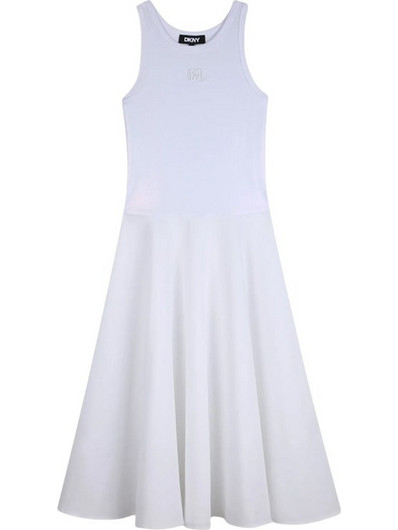 DKNY Παιδικό Φόρεμα Άσπρο D6259710P