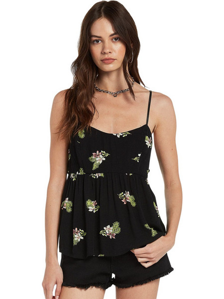 Volcom Happy Clouds Γυναικείο Καλοκαιρινό Top Μαύρο B0412200-BLK
