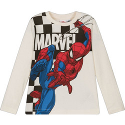 iDo Marvel Spider-Man Παιδικό T-Shirt Μακρυμάνικο Μπεζ Κόκκινο Μπλε HB300-00-0111-306407