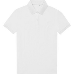 B & C Γυναικεία Μπλούζα Polo Κοντομάνικη Λευκή PW465-200