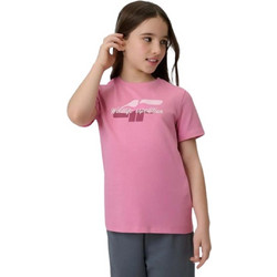 4F Παιδικό T-Shirt Κοντομάνικο Ροζ 4FJWSS26TTSHF2885-54S