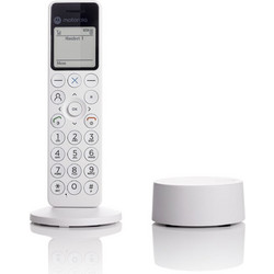 Motorola Dot 411 Ασύρματο Τηλέφωνο με Ανοιχτή Ακρόαση Λευκό